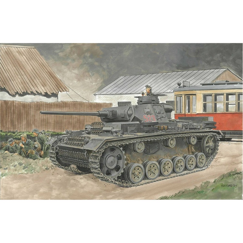 1/35 WW.II German Army No. III Type J 2in1 Magic Track Included