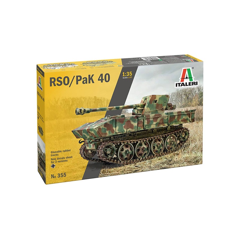 1/35 WWII German 7.5cm PaK40/4 Mounted RSO