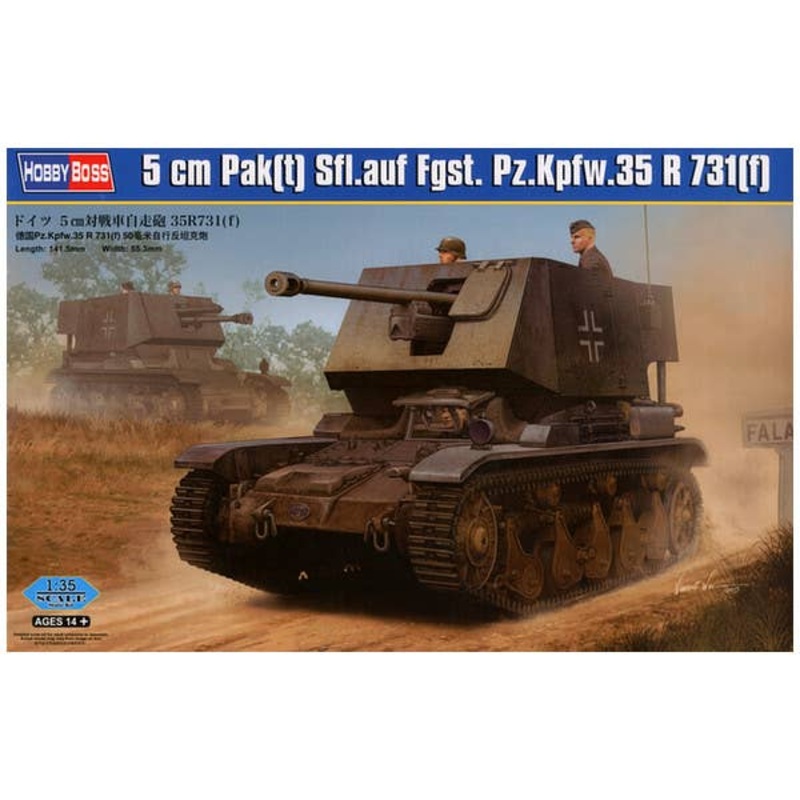 1/35 5cm Pak(t) Sfl.auf Fgst. Pz.Kpfw.35 R 731(f)