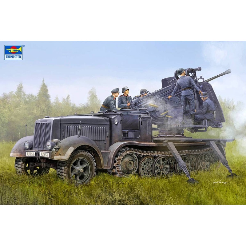1/35 German 8t Half-Track Flak 41 Anti-Aircraft Self-Propelled Gun