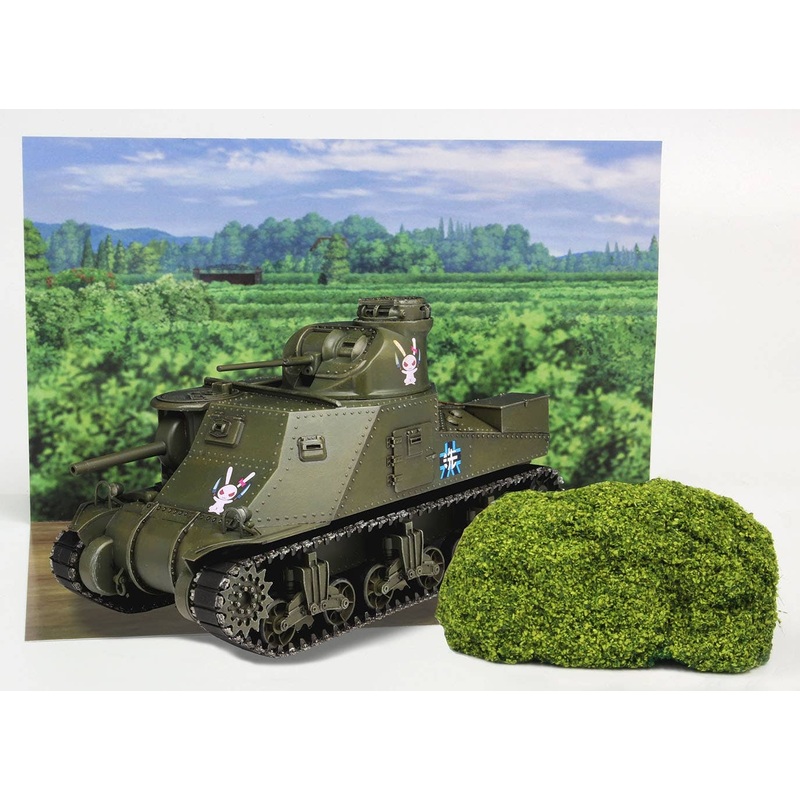1/35 Girls und Panzer das Finale: Tank M3 Lee Rabbit Team (Olive Drab Ver.) with Bocage Scene Material Special Edition