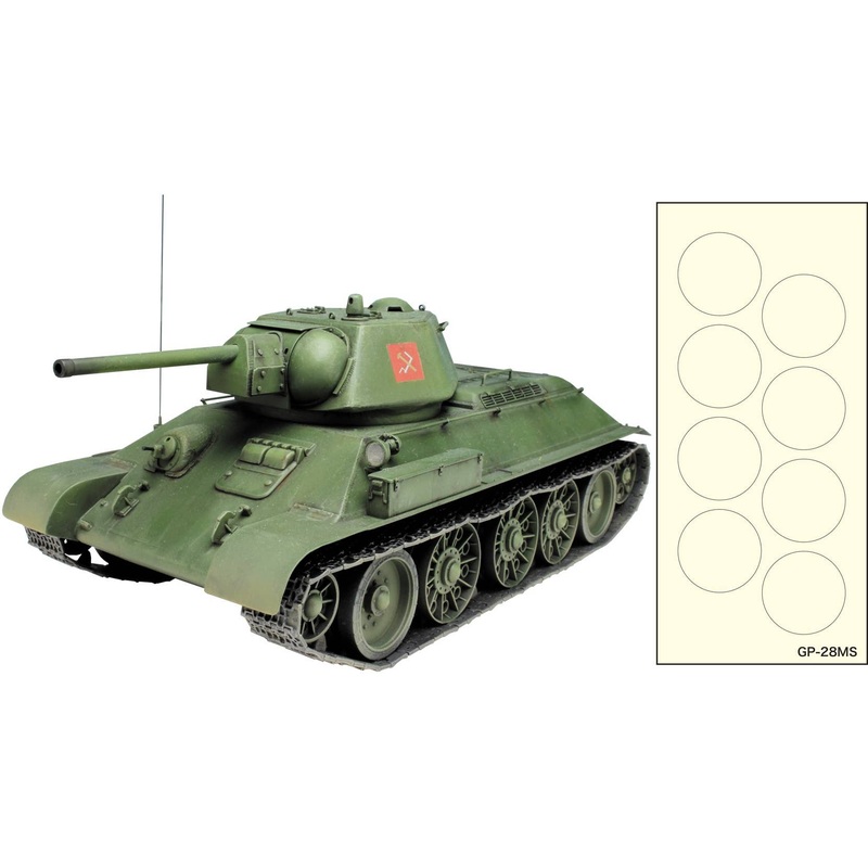1/35 Girls und Panzer The Movie: T34/76 Pravda High School ver. with Wheel Masking Sheet