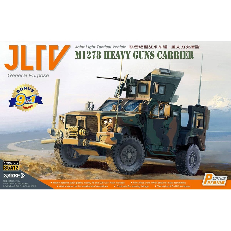 1/35 M1278 Weapon Carrier Integrated Light Tactical Vehicle JLTV (Premium Edition)