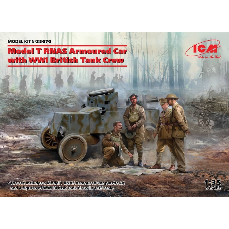 1/35 Model T RNAS Armored Car w/British Tank Crew