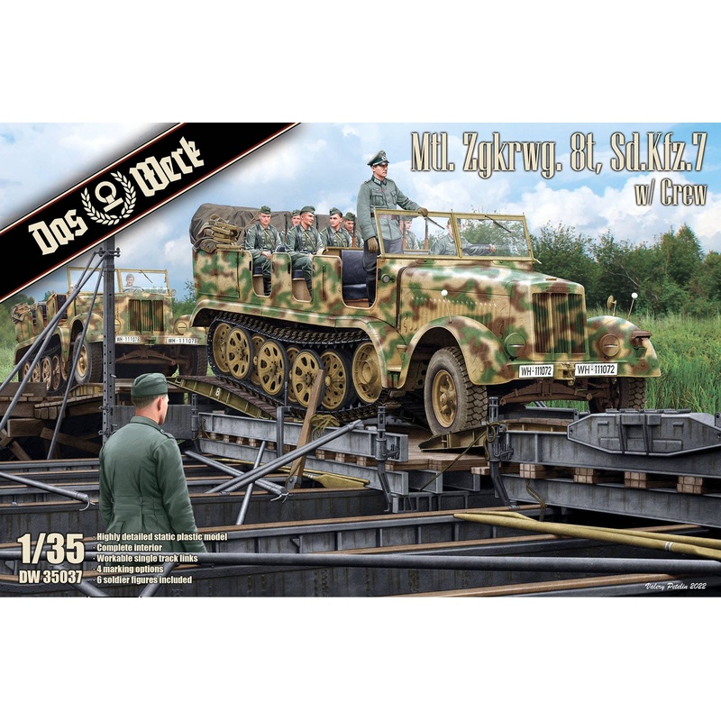 1/35 Mtl. Zgkrwg. 8t, Sd.Kfz.7 w/Crew