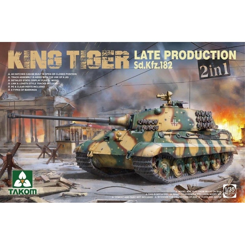 1/35 Pz.Kpfw. VI Tiger II Sd.Kfz.182 King Tiger Late 2 in 1