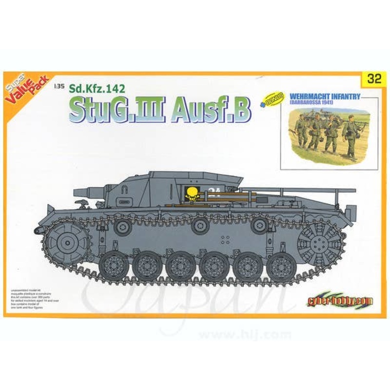 1/35 StuG.III Ausf.B w/Wehrmacht Infantry (Barbarossa 1941)