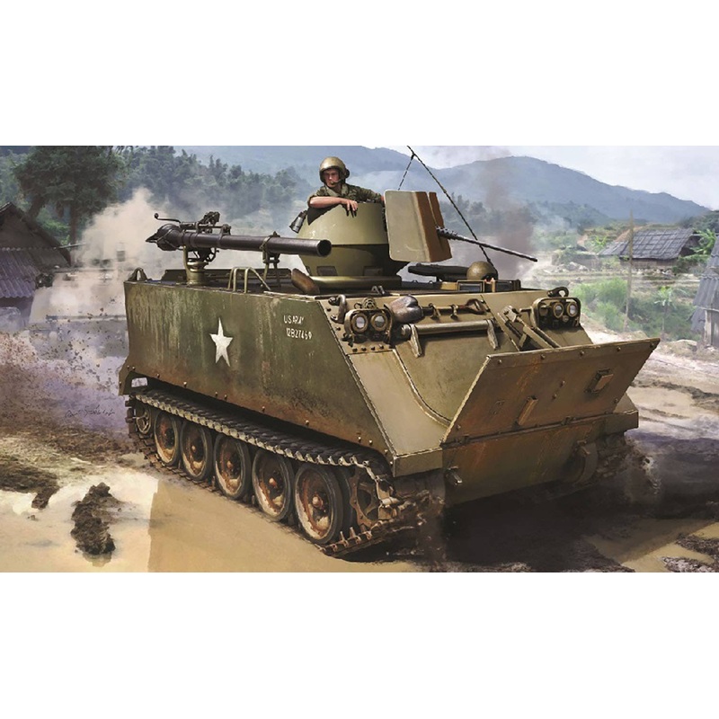 1/35 US Army M113 ACAV Armored Cavalry Fighting Vehicle with 106mm recoilless rifle