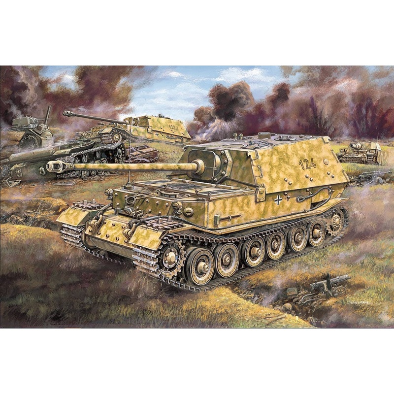 1/35 WW.II German Army Sd.Kfz.184 Ferdinand Heavy Tank Destroyer Kursk 1943 Magic Track / Aluminum Gun Barrel Included
