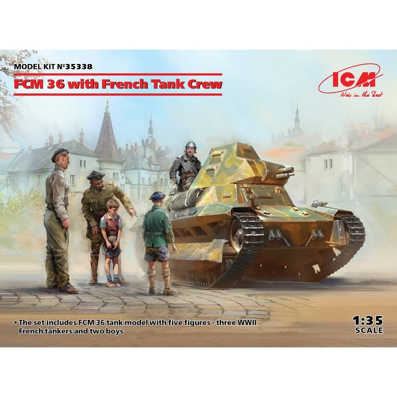1/35 France FCM36 Light Tank w / Crew