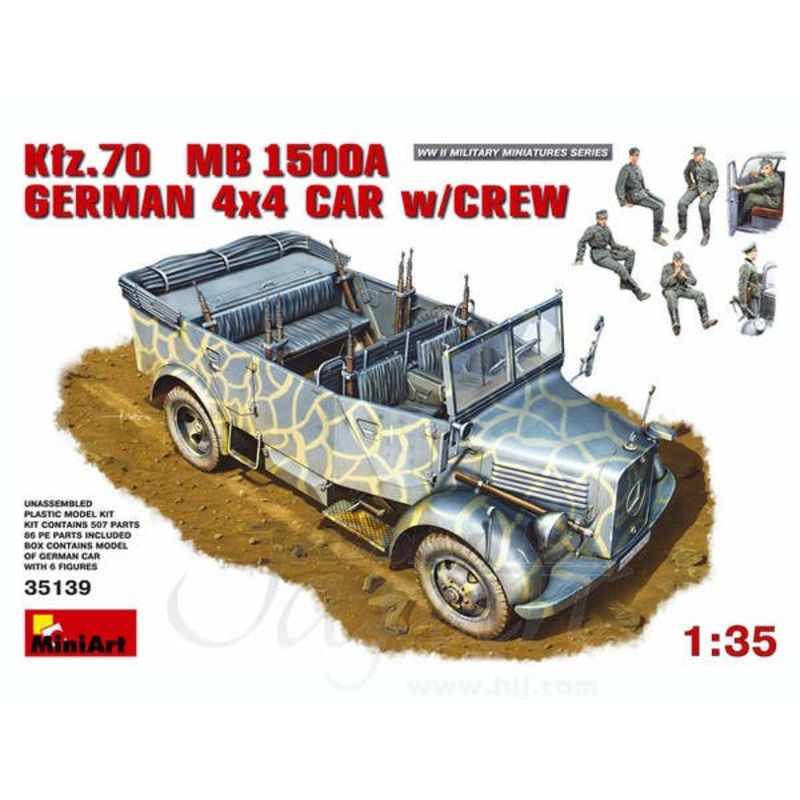 1/35 Kfz.70 MB1500A German 4x4 Car w/Crew