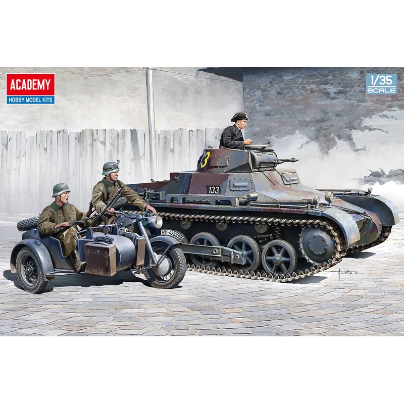 1/35 Panzer I Type B & KS750 Sidecar