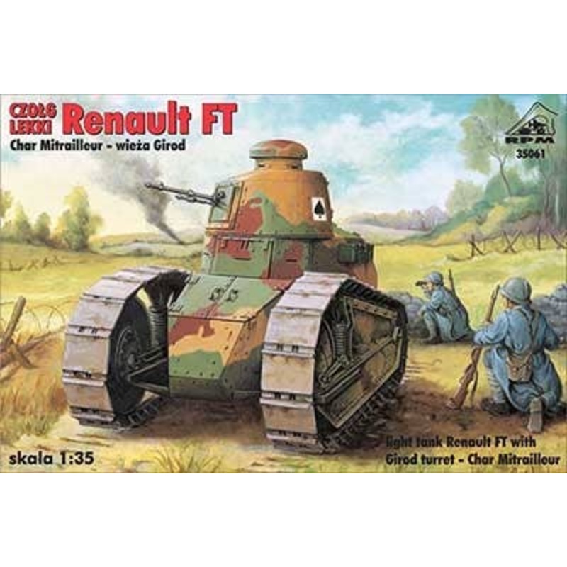 1/35 Renault FT-17 Tank with Girod Turret (New Decal Ver.)