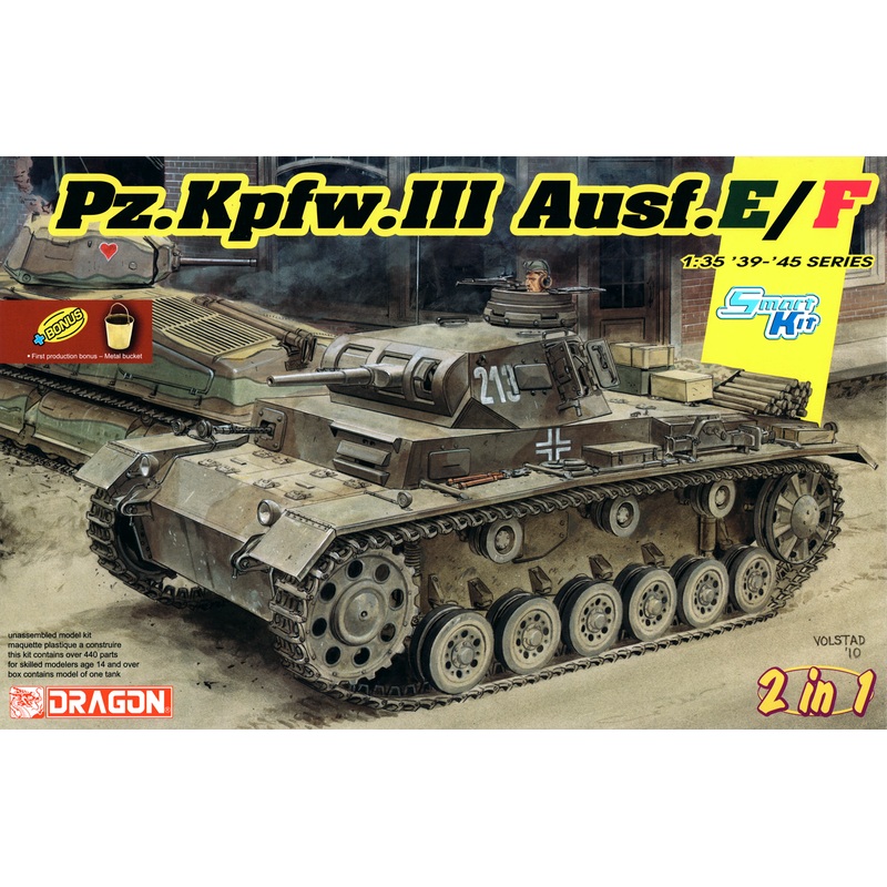 1/35 WW.II German Panzer III Ausf. E/F (2 in1)