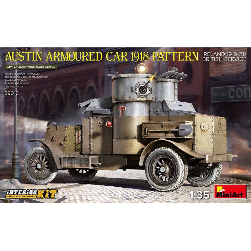 1/35 British Austin Armored Car 1918 (Ireland 1919-21) Full Interior