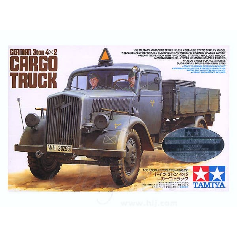 1/35 German 3-ton 4x2 Cargo Truck (w/Weathering Master)