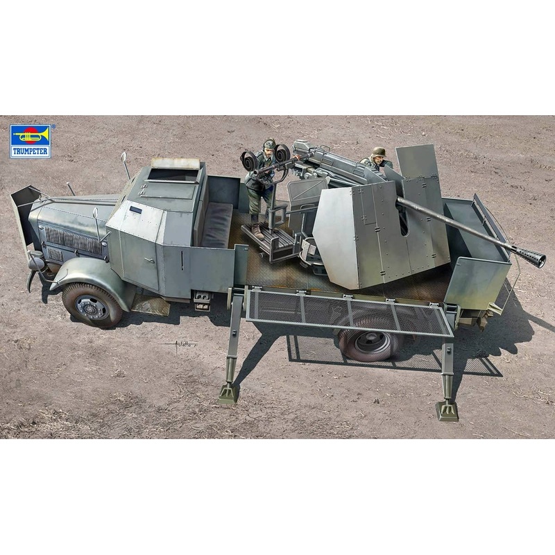 1/35 German L4500A Self-Propelled Anti-Aircraft Gun / 5cm Flak41 / 2