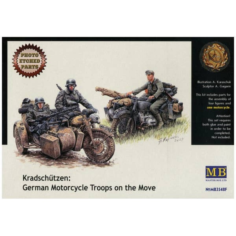 1/35 German Motorcycle Troops On The Move