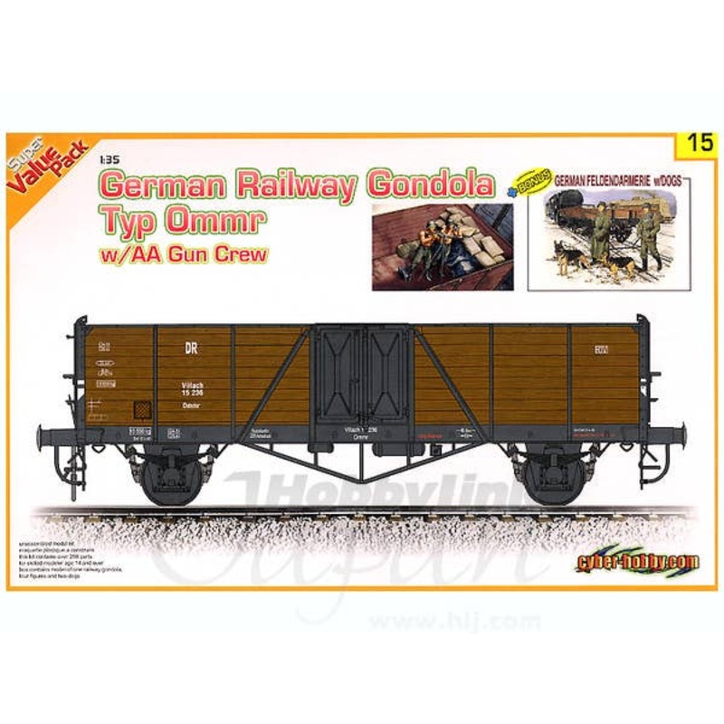 1/35 German Railway Gondola Typ Ommr (High Sides) w/AA