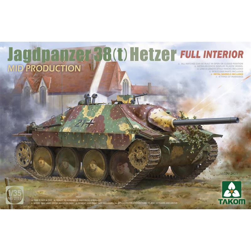 1/35 Jagdpanzer 38(t) Hetzer Mid w/Full Interior