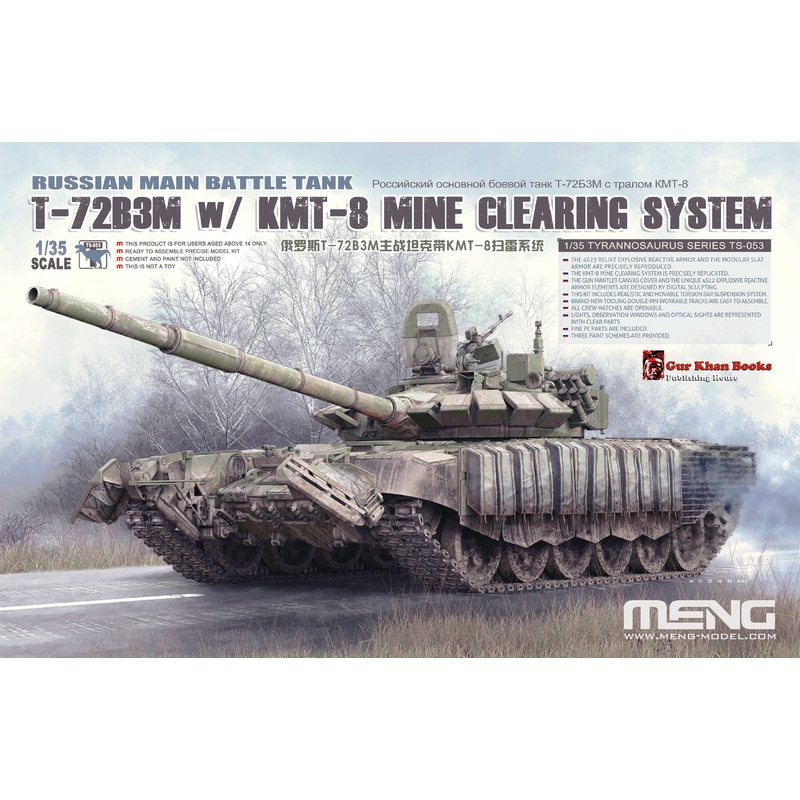 1/35 Russian Main Battle Tank T-72B3M w/ KMT-8 Mine Clearing System