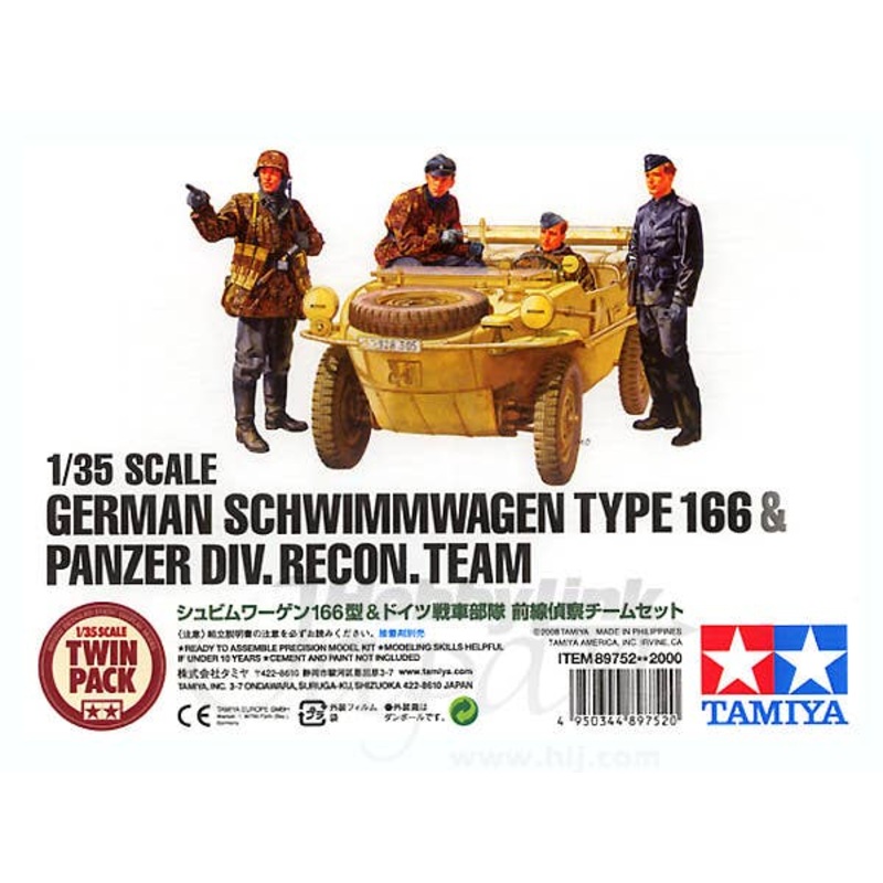 1/35 Schwimmwagen German Recon Team Set
