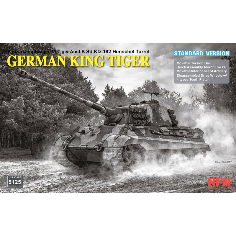 1/35 Sd.Kfz.182 Tiger Ausf.B King Tiger (Henschel Turret)   STANDARD VERSION