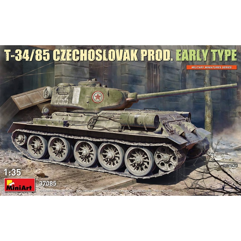 1/35 T-34-85 Early Model Made In Czechoslovakia