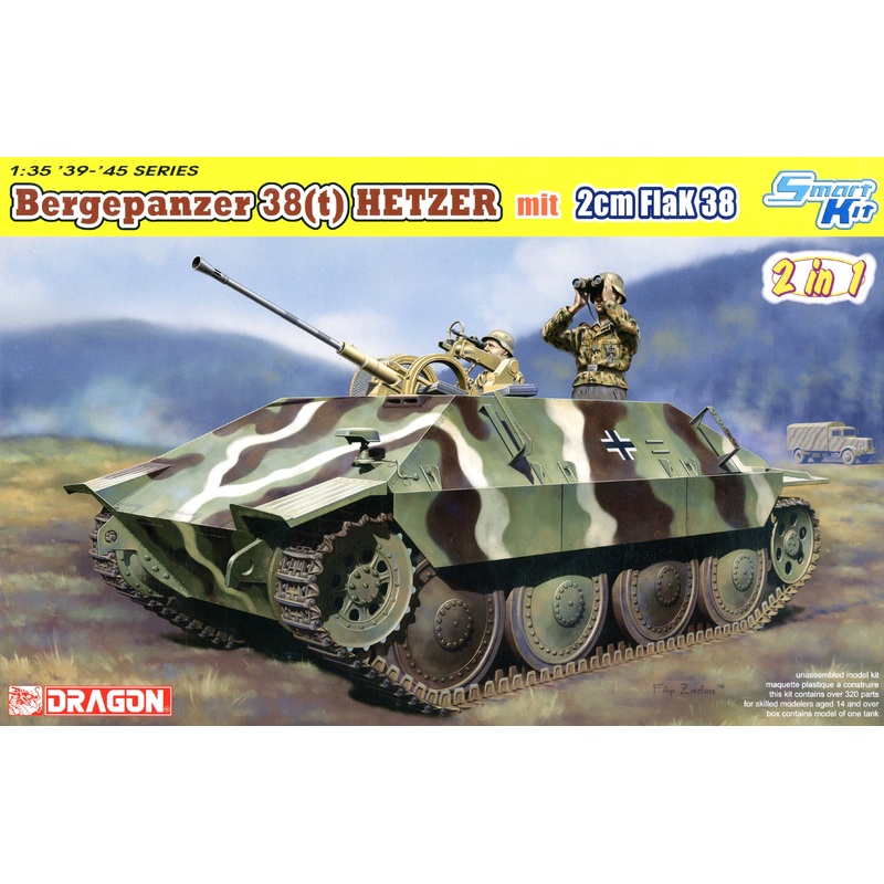 1/35 WW.II German Army Jagdpanzer 38(t) with 2cm Flak 38