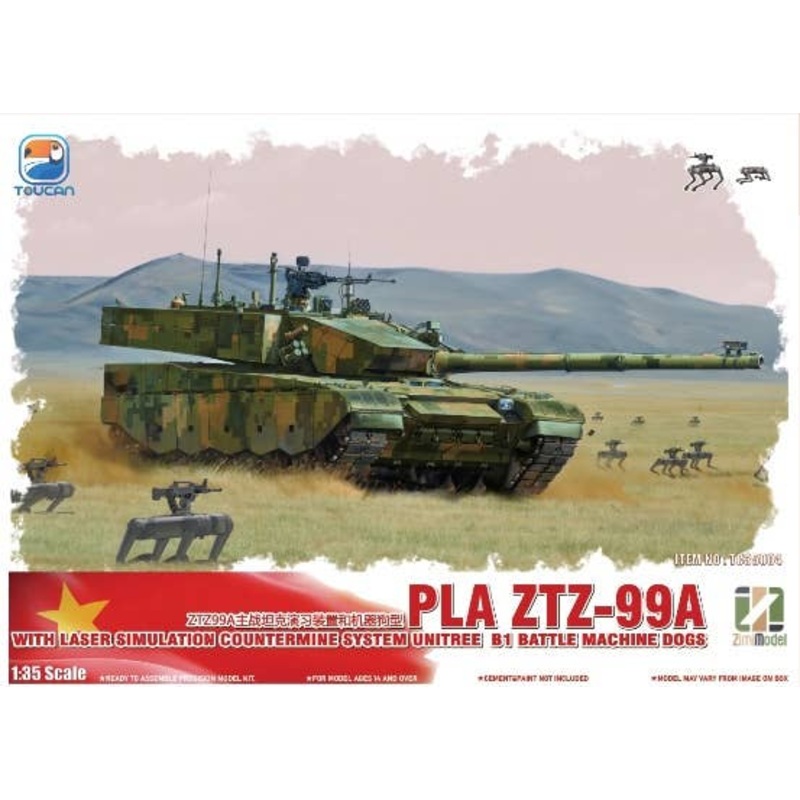 1/35 ZTZ-99A MBT w/Combat Dog Robot