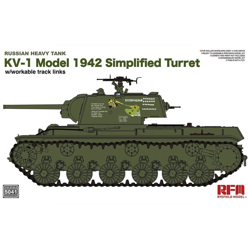 1/35 KV-1 Model 1942 Simplified Turret (w/Workable Track Links)