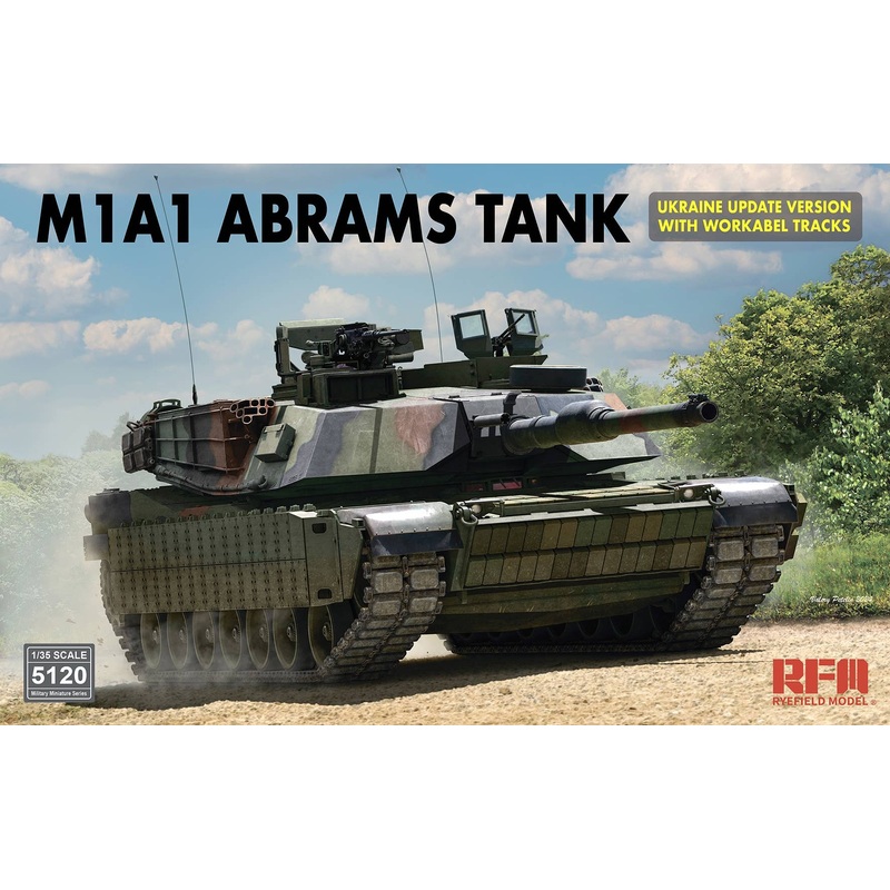 1/35 M1A1 Abrams Tank Ukraine Update Version with workable tracks