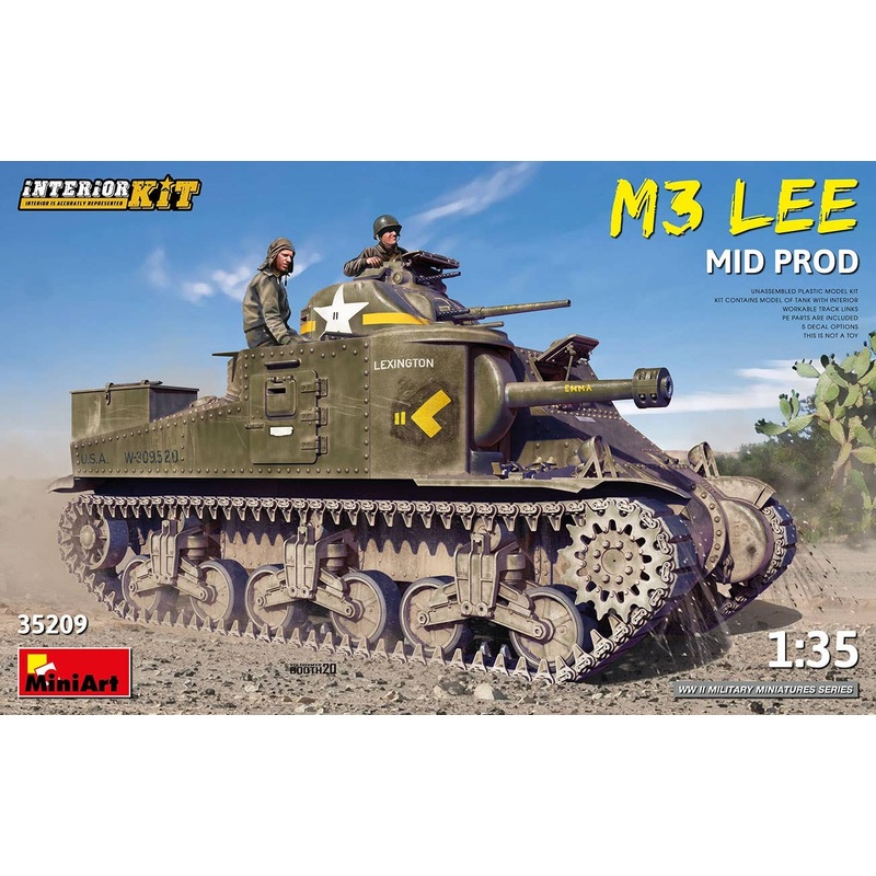 1/35 M3 Lee Mid-Term Full Interior (Interior Reproduction)