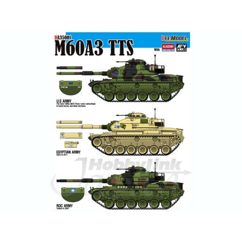 1/35 M60A3 TTS Patton (Academy M60A w/AFV Club T142 Tracks)