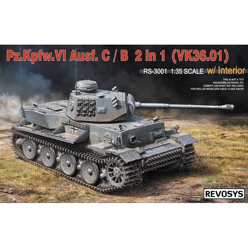 1/35 Pz.Kpfw.VI Ausf. C/B 2 in 1 (VK36.01) w/ Interior