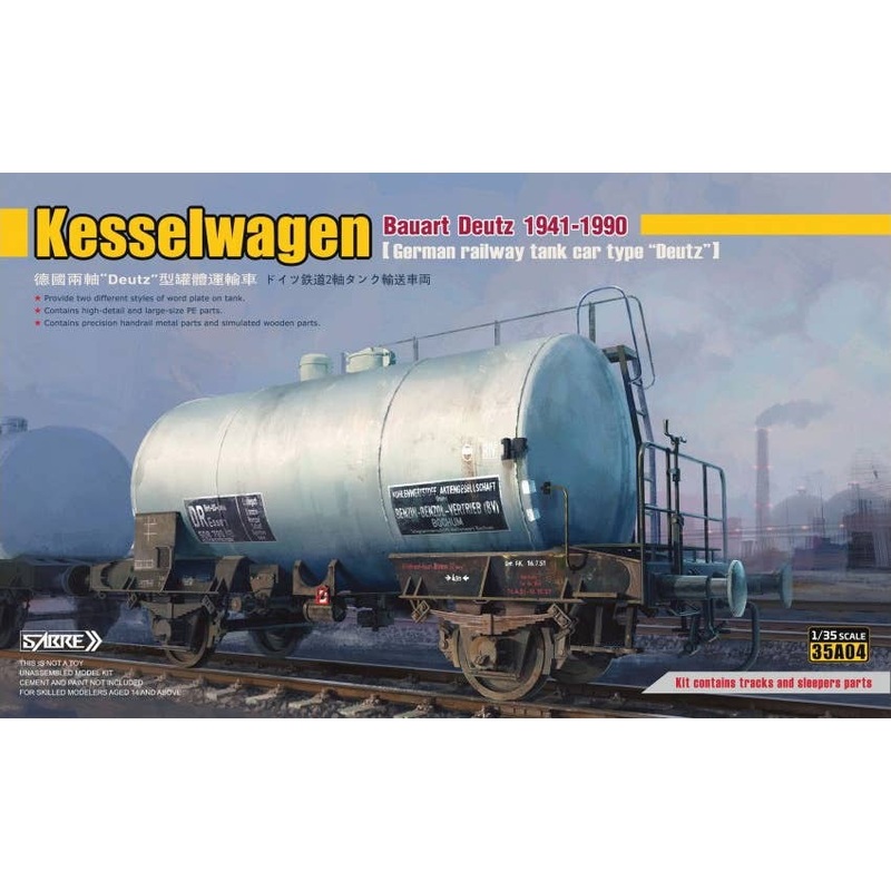1/35 German 2-Axle Tank Freight Car Bauart Deutz 1941-1990 (Normal Version)