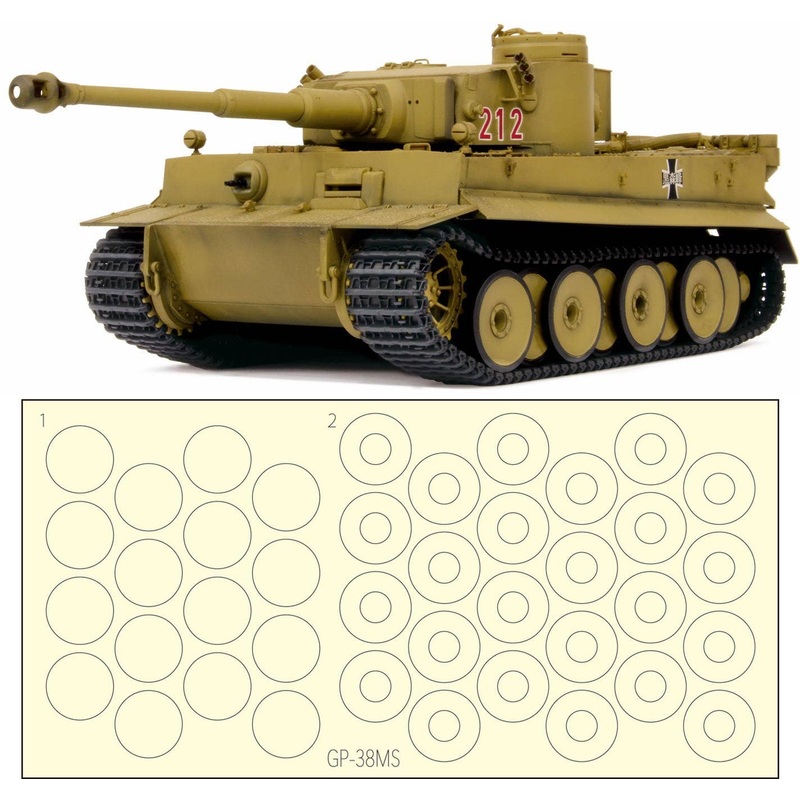 1/35 Girls und Panzer der Film: Tiger I Kuromorimine Girls' High School With Wheel Masking Sheet