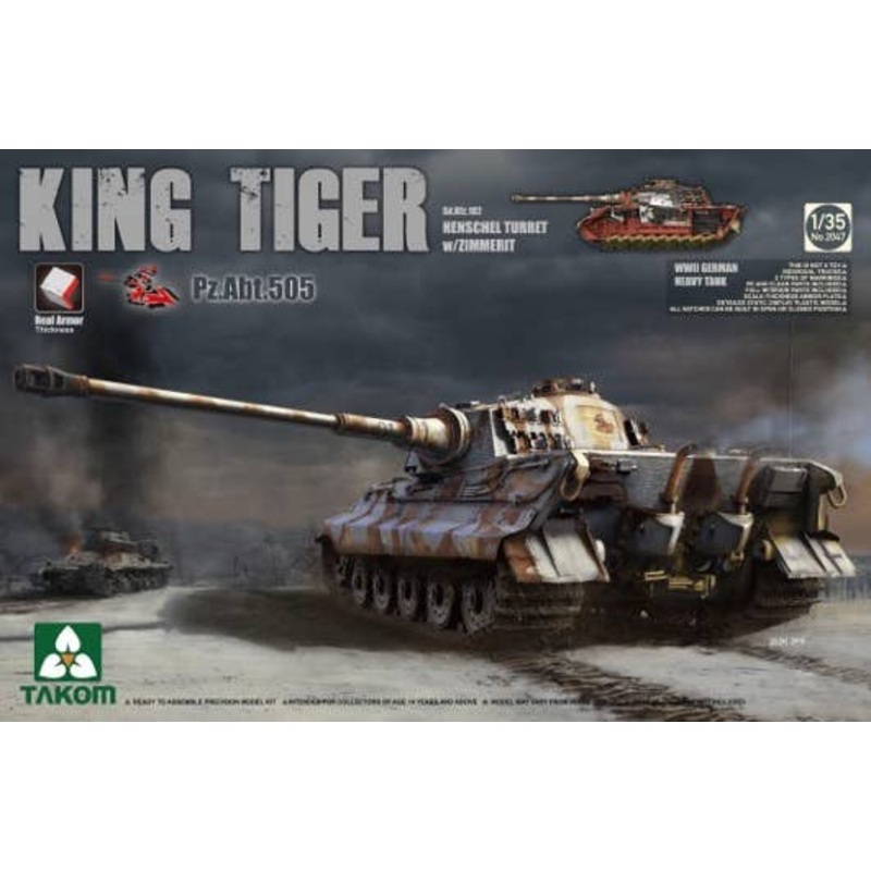1/35 King Tiger Sd.Kfz.182 Henschel Turret Pz.Abt.505 w/Zimmerit