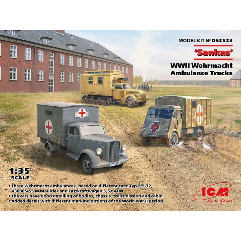 1/35 Sankas WWII Wehrmacht Ambulance Trucks