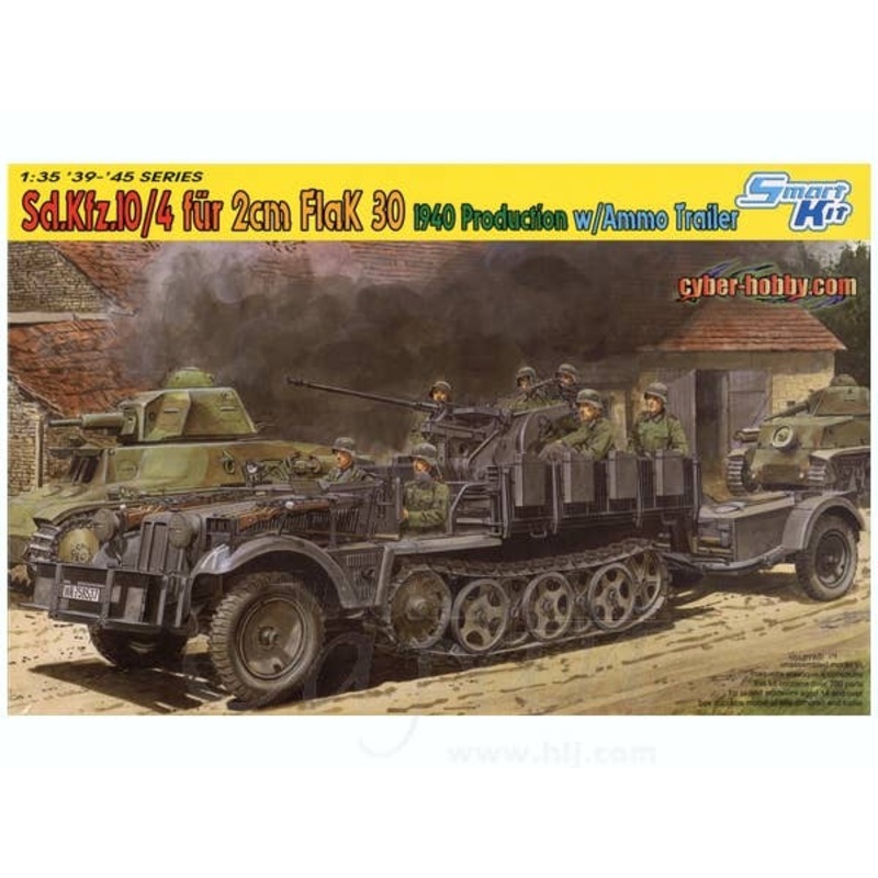 1/35 Sd.Kfz.10/4 fur 2cm FlaK 30, 1940 w/Ammo
