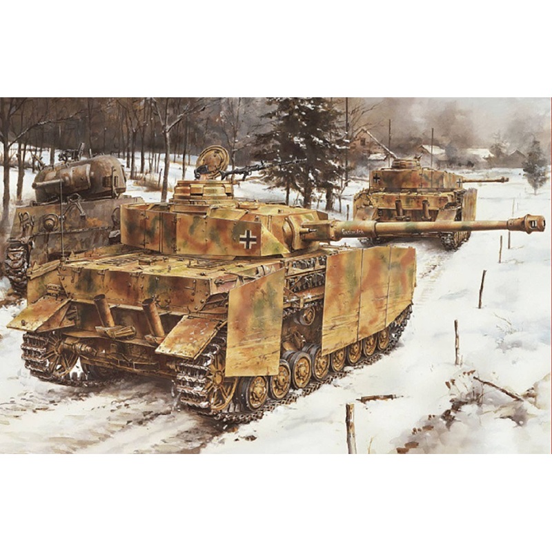 1/35 WW.II German Army Panzer IV Type J Mid-Term Production Type (August-September 1944) Magic Track / Aluminum Gun Barrel / Metal Schulzen / 3D Printed Muzzle Brake / Copper Wire Included Luxury Specifications