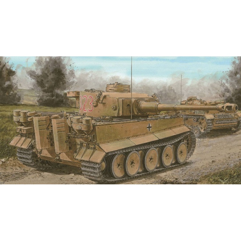 1/35 WW.II German Army Tiger I Very Early Production Type Operation Ochsenkopf 1943 Magic Track / Aluminum Gun Barrel Included Luxury Set
