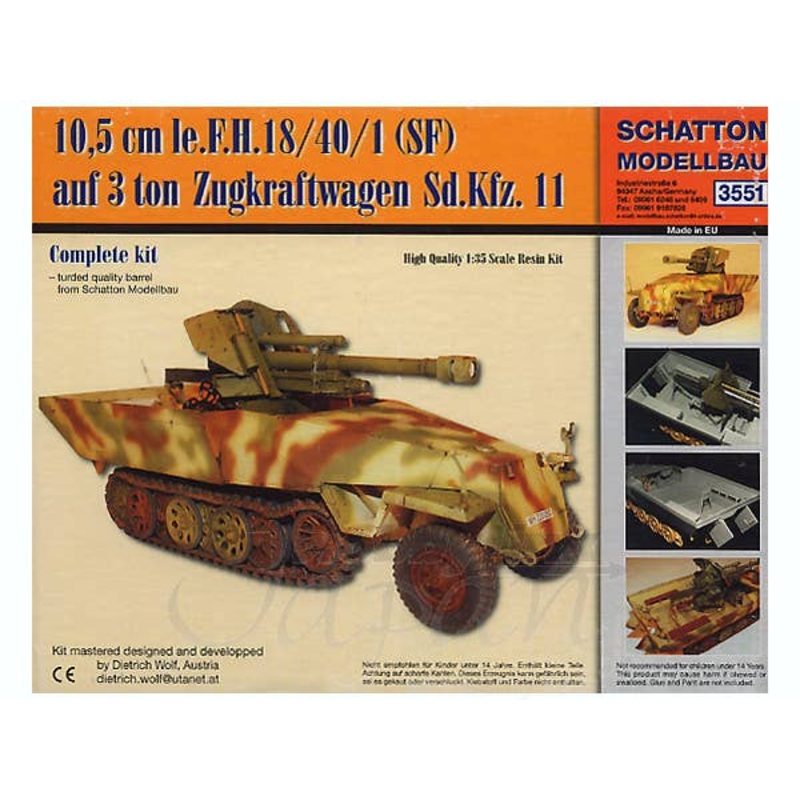 1/35 10.5cm le.F.H.18/40/1 (SF) auf 3 ton Zugkraftwagen Sd.Kfz. 11
