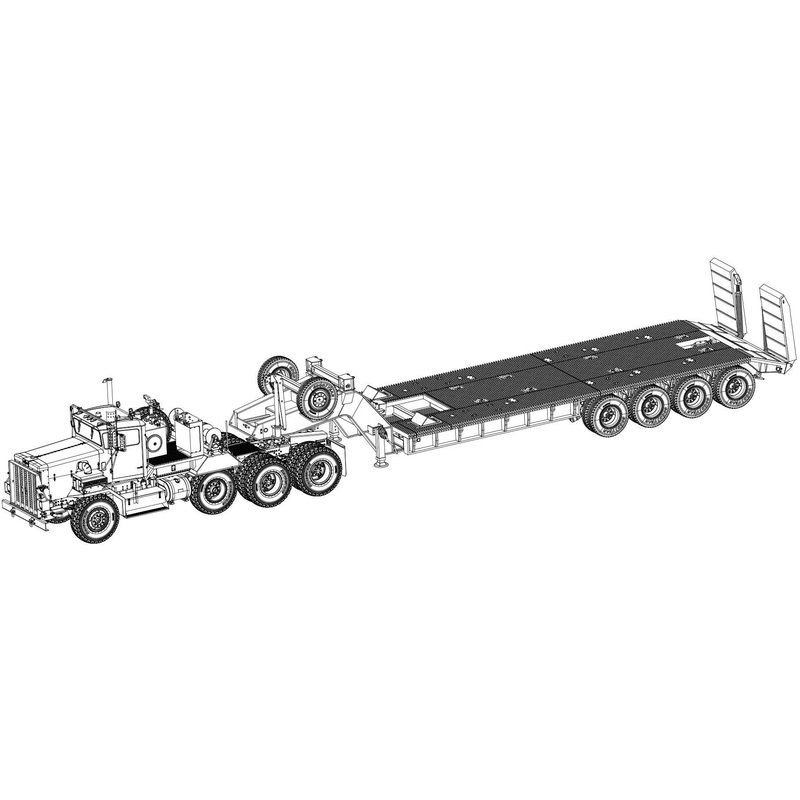 1/35 American M911 Tank Transporter w. Talboat 64t Trailer