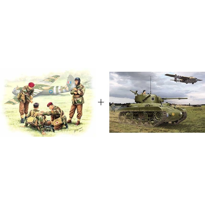 1/35 Collaboration British Fallschirmjager + Locust Airborne Tank