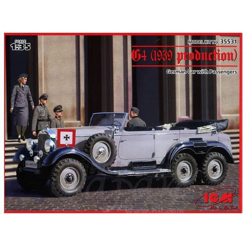 1/35 G4 (1939 Production) German Staff Car With Passengers