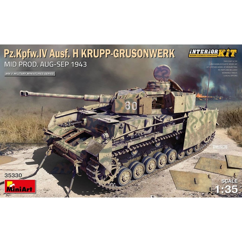1/35 Pz.Kpfw IV Tank H Type Krupp Medium-Term Type (August-September 1943) Full Interior