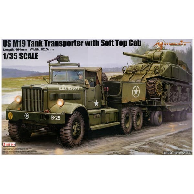 1/35 US M19 Tank Transporter with Soft Top Cab