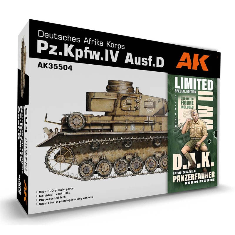 1/35 WW.II German Pz.Kpfw.IV Ausf.African Corps Type Tank Crew Figure Included