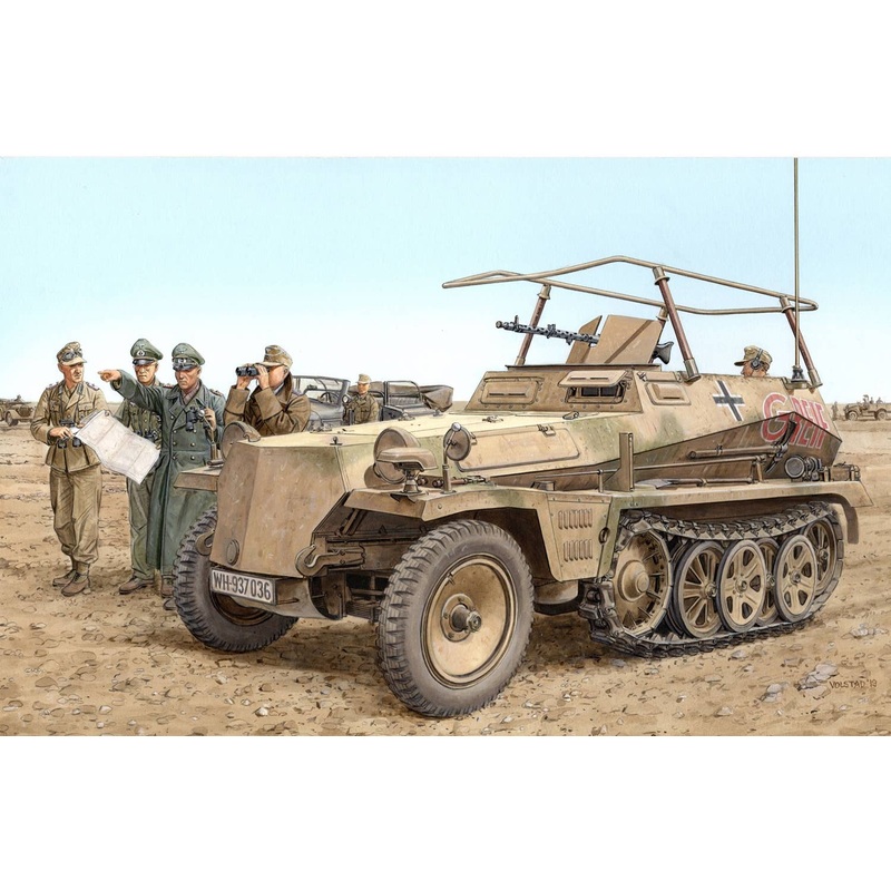 1/35 WW.II German Sd.Kfz.250/3 Greif (2in1) w/Rommel Figure